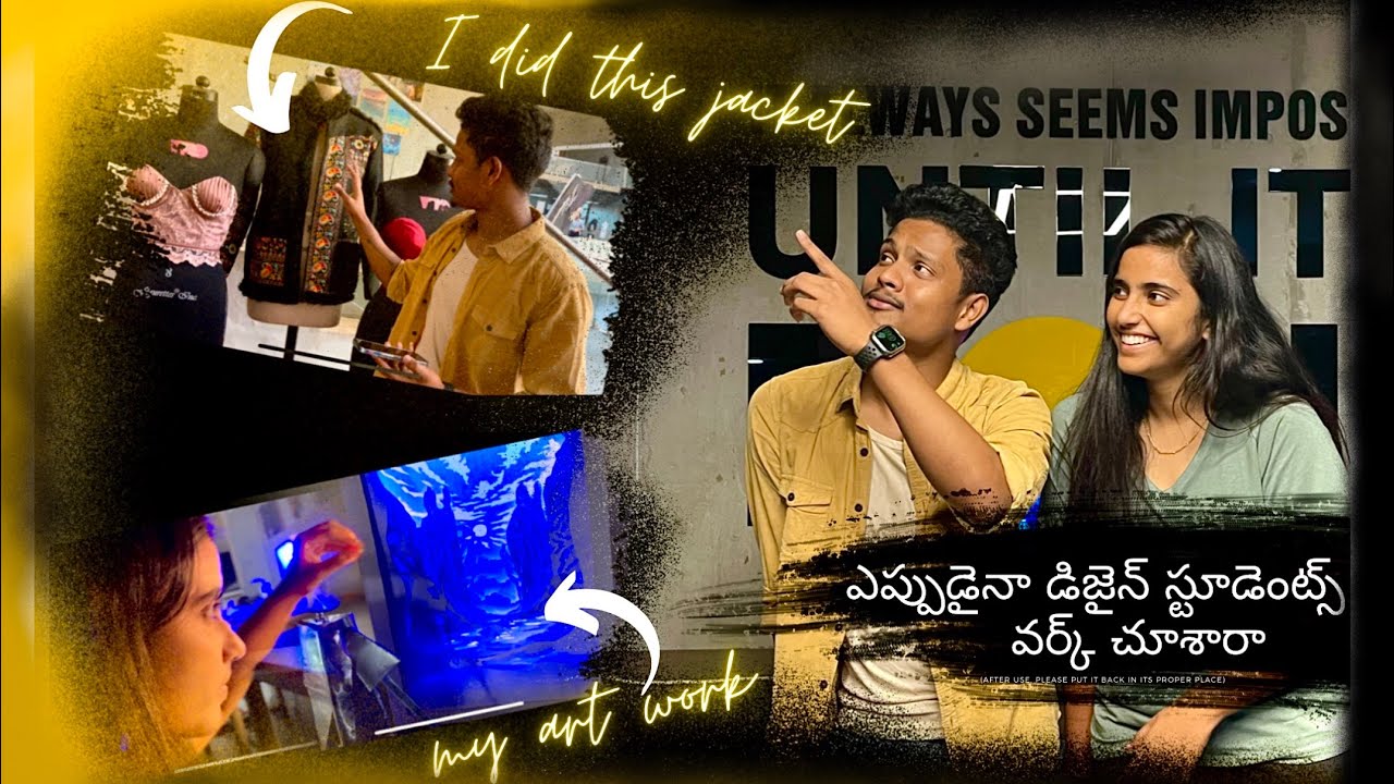 Design students exhibition  | @fourfabvlogs  | Telugu vlogs | woxsen university