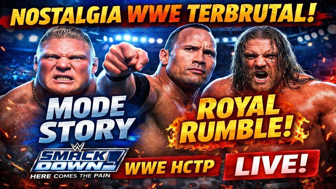 NOSTALGIA WWE TERBRUTAL! 💥 MODE STORY + ROYAL RUMBLE | WWE HCTP [LIVE]
