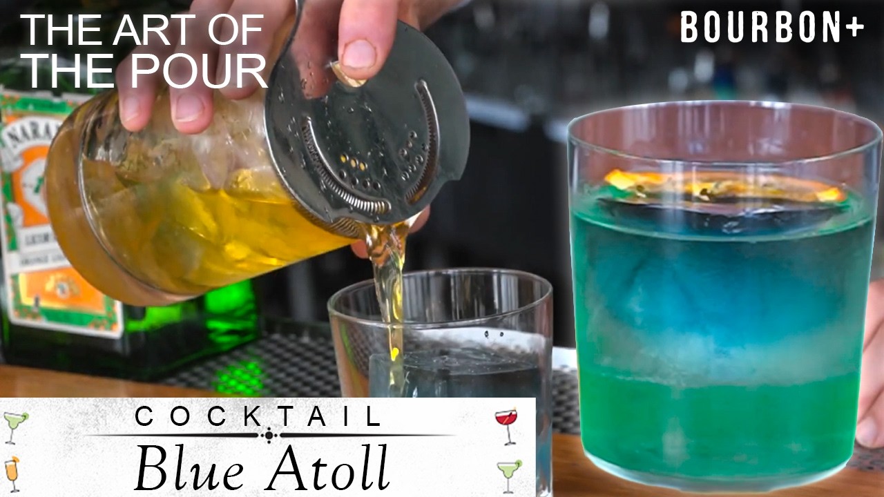 How To Make A Blue Atoll: The Perfect Spring Cocktail! - The Art Of The Pour
