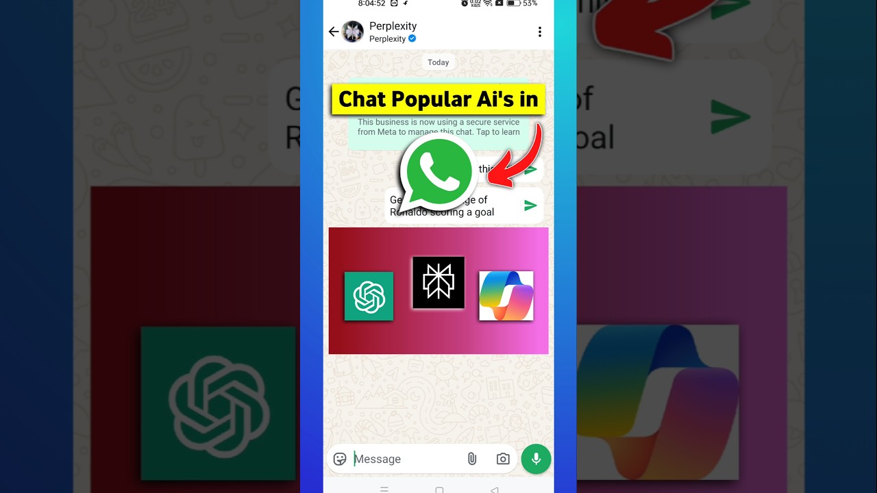 3 Secret Ai Numbers on WhatsApp | ChatGPT, Copilot & Perplexity Ai on WhatsApp | #shorts #whatsapp