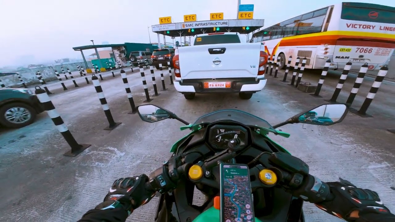 ASMR Skyway Stage 3 Expressway using Kawasaki Ninja ZX4RR