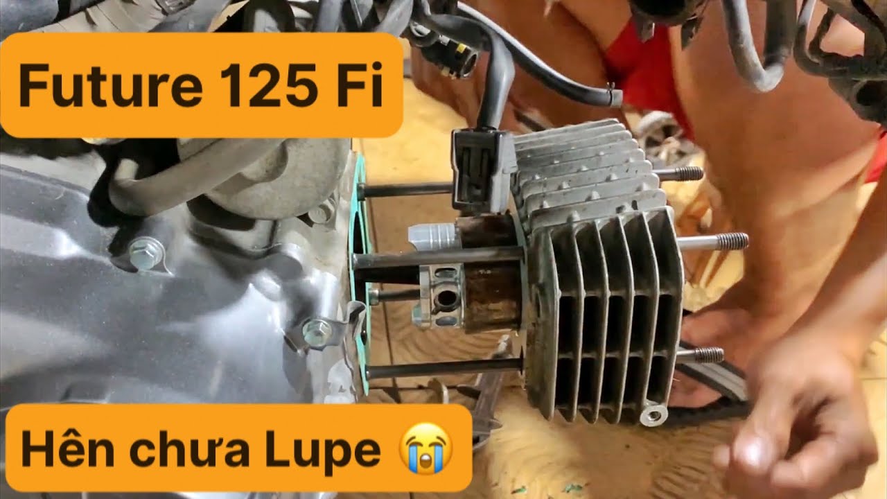 Làm máy Future 125 Fi | Xoáy nòng vệ sinh đầu | Làm nồi dán chuông | Fix tăng cam