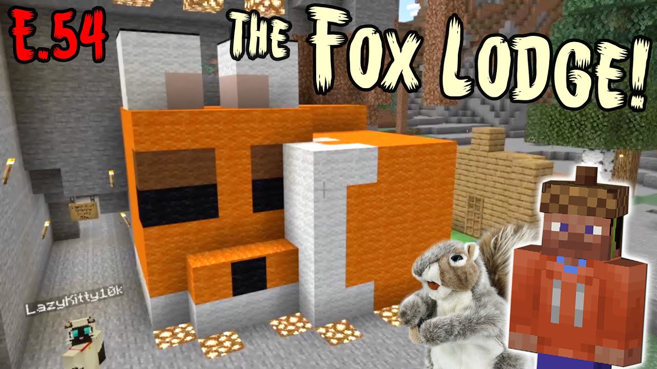 SQRL Stampede Plays Minecraft Episode 54 The Fox Lodge and New Squart Museum Builds!