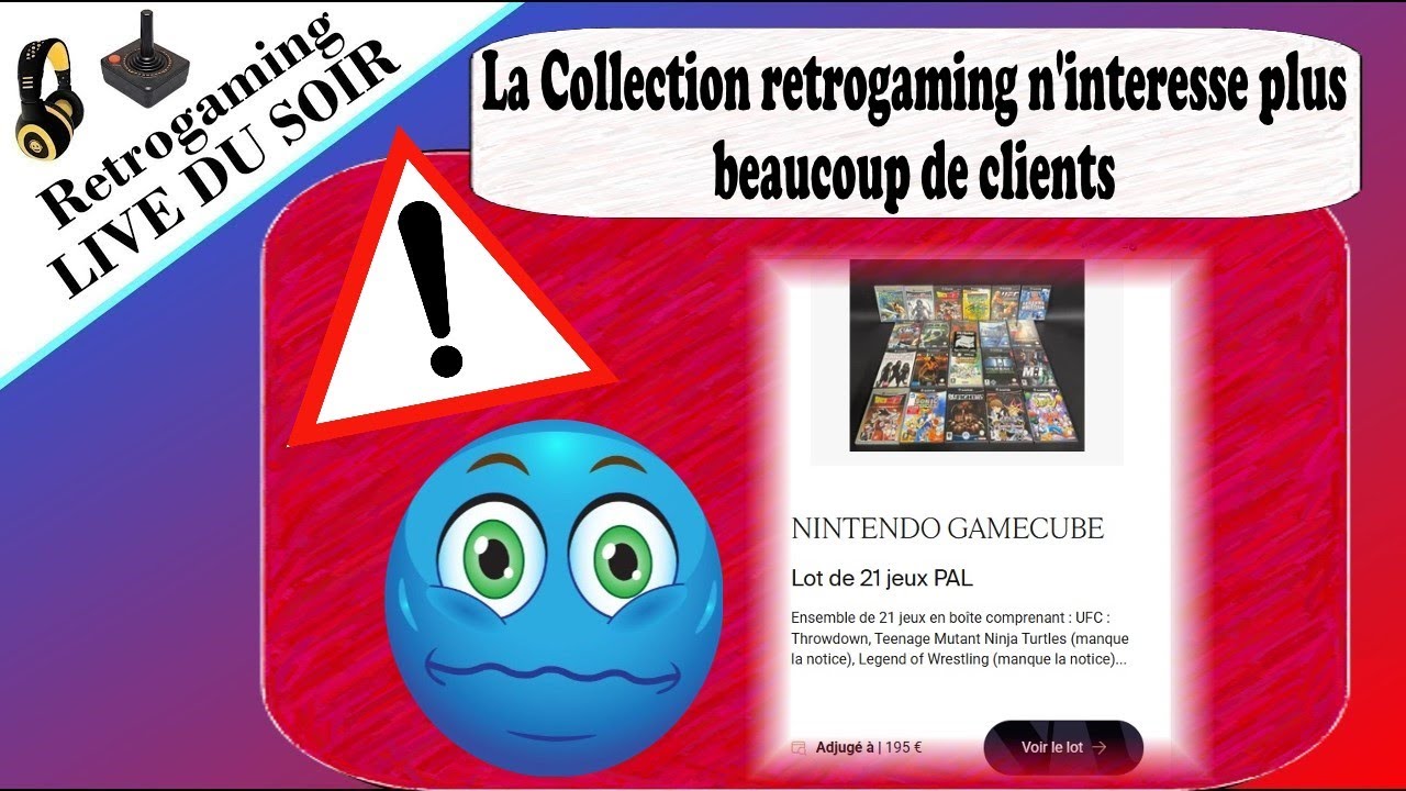 Live du soir - La Collection retrogaming n'interesse plus 😔🕹💰