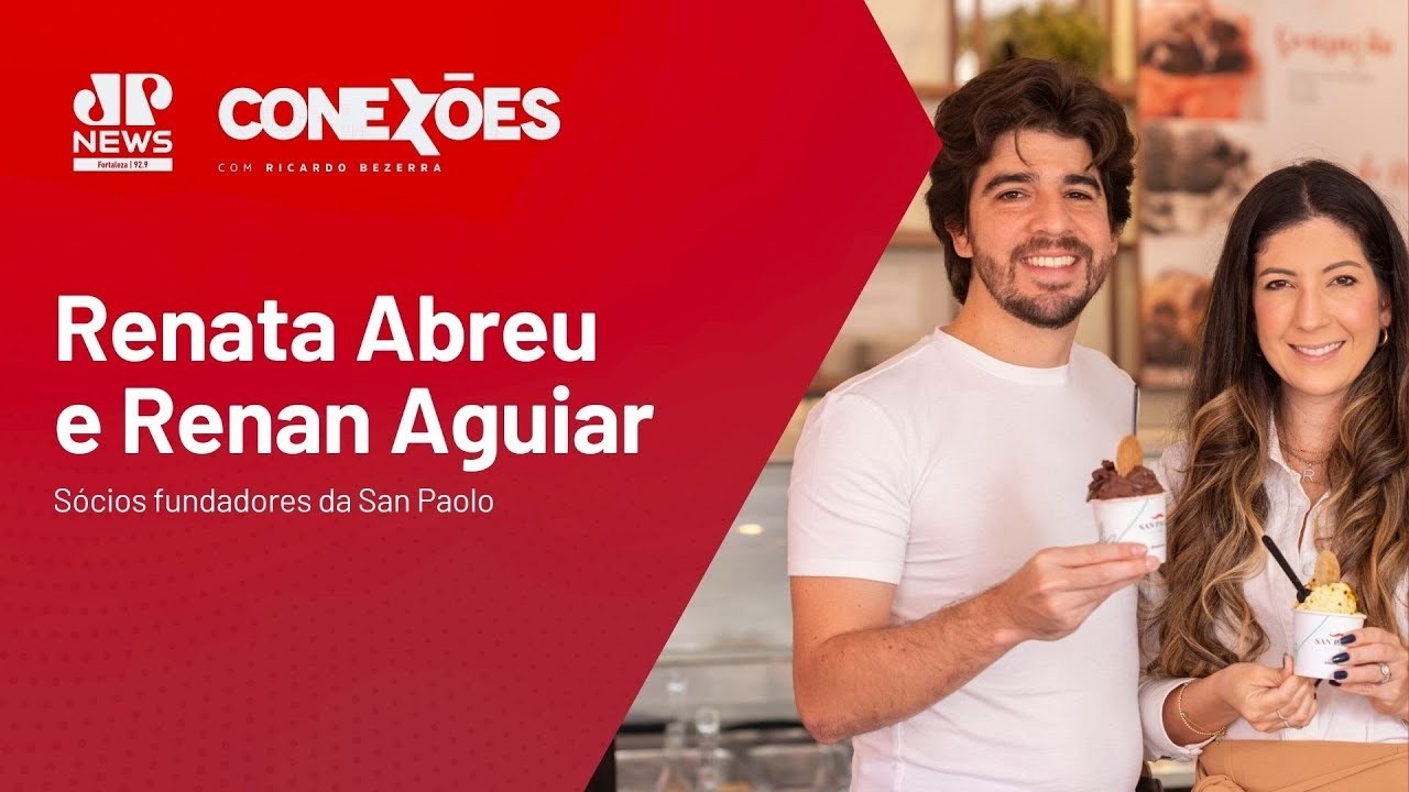 CONEXÕES REPRISE | Ricardo Bezerra entrevista Renata Abreu e Renan Aguiar | San Paolo Gelateria