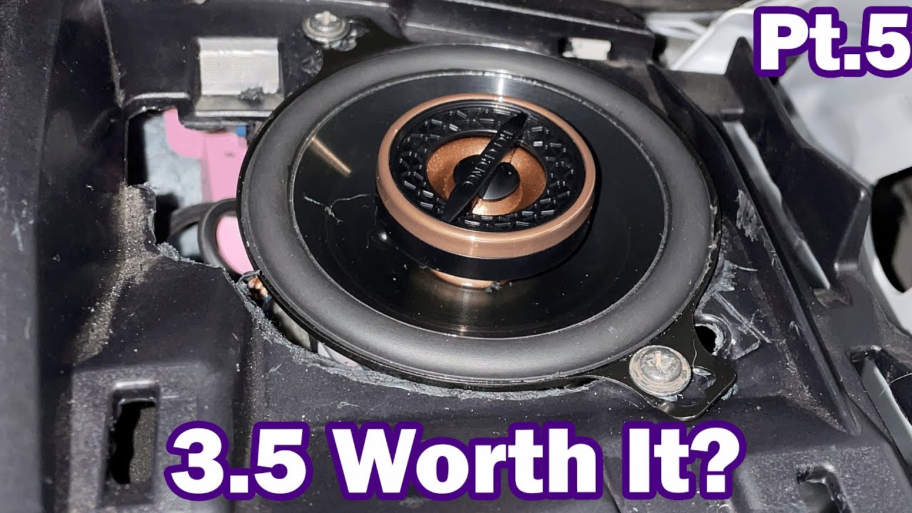 Tacoma Sound System! PT.5 Fitting 3.5 Infinity Speakers in my Dash!