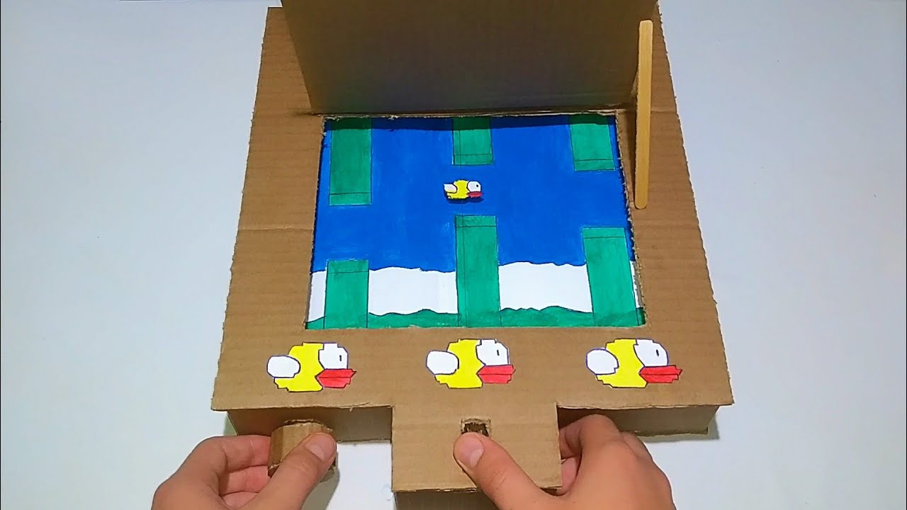 FLAPPY BIRD FEITO COM PAPELÃO! VEJA COMO FAZER