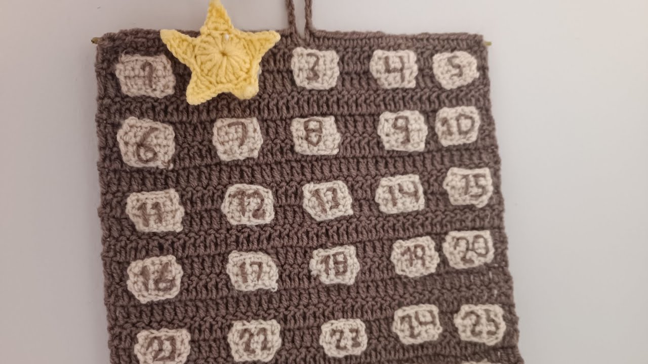 تقويم رمضان بالكروشيه 🌙⭐ شرح بسيط مناسب للمبتدئين haalacrochet
