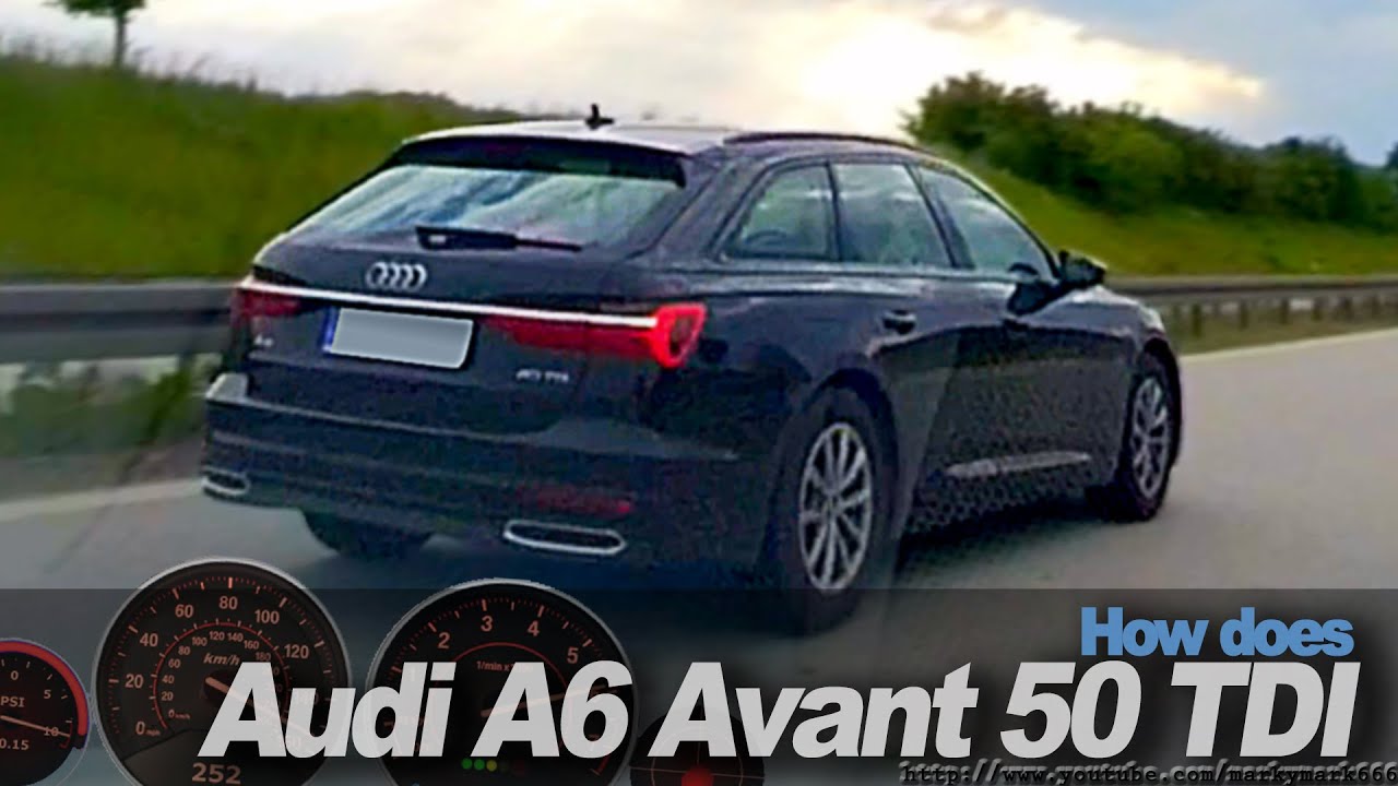 Power Sedan Audi A6 50 TDI Avant vs BMW M135i cruising 80-210 Autobahn DriveAnalyser RaceRender [4k]