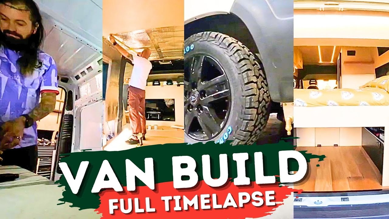 From Empty Van to Dream Space! (3 Months in 10 Minutes Timelapse)