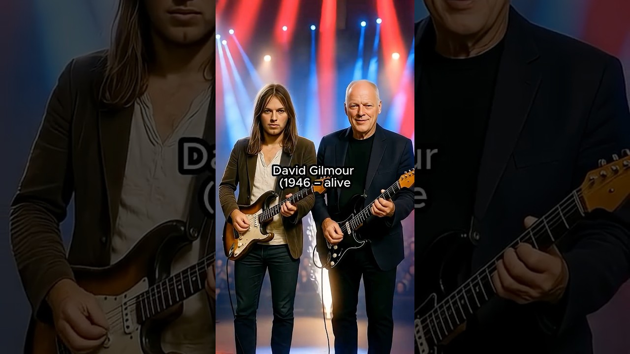 Pink Floyd Play With Their Younger Selves 🎸✨ David Gilmour, Roger Waters & More #pinkfloyd