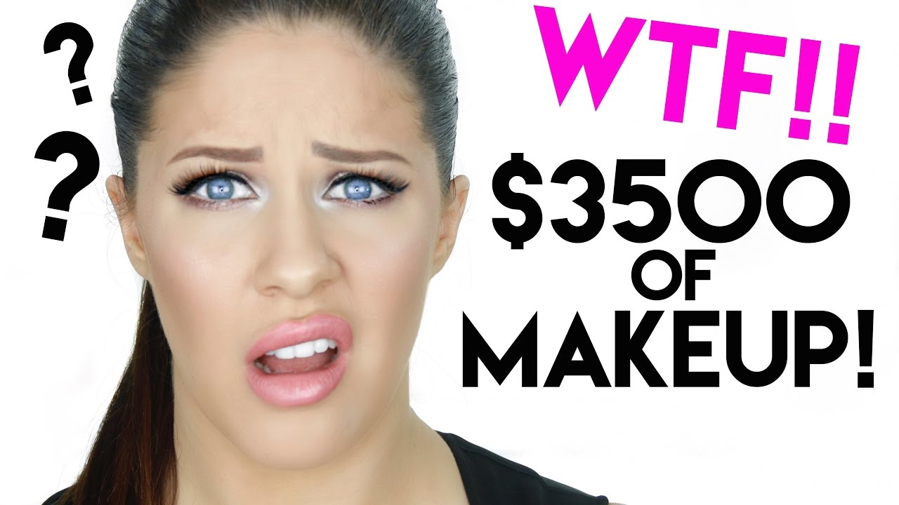 $3500 FACE OF MAKEUP!! WTF!! CRAZY EXPENSIVE MAKEUP TUTORIAL!!
