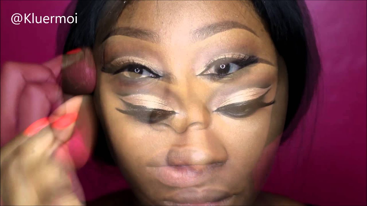 Cut crease makeup tutorial.
