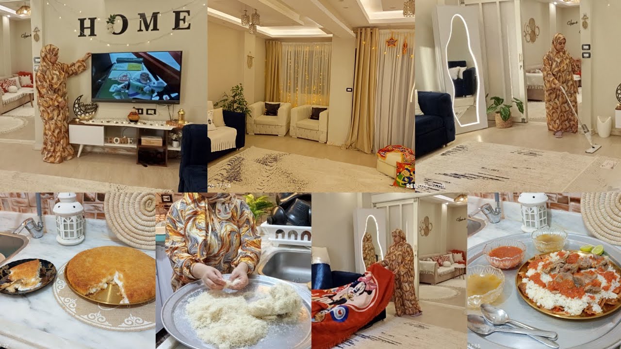 روتين يوم ف حياه ام ف رمضان 🌙شايفه مصلحه بيتها 🏡 معانا يارب 🤲 عملتلهم سفره بطعم زمان ✨روتين رمضاني