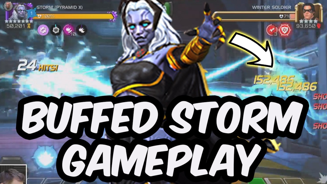 Buffed Storm Pyramid X IS HITTING LIKE A TRUCK!!! - Rank 4 Gameplay - Marvel Contest of Champions