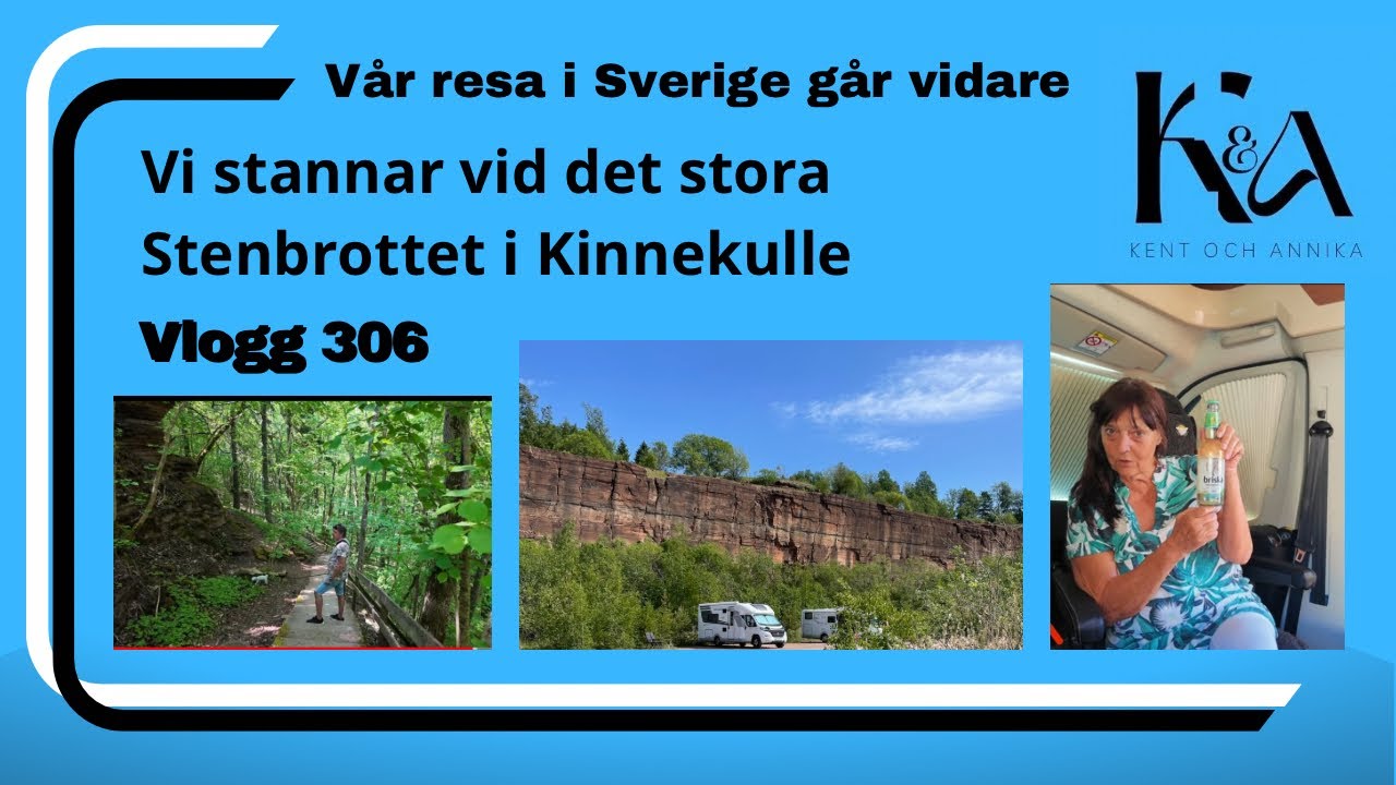 Vi åker vidare till Stenbrottet i Kinnekulle Vlogg 306