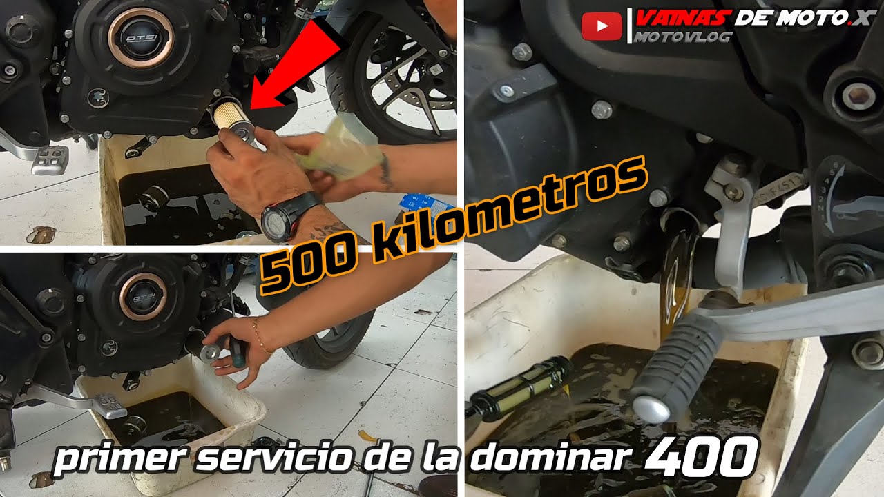 DOMINAR 400 sport touring /primer servicio 500 kilometros