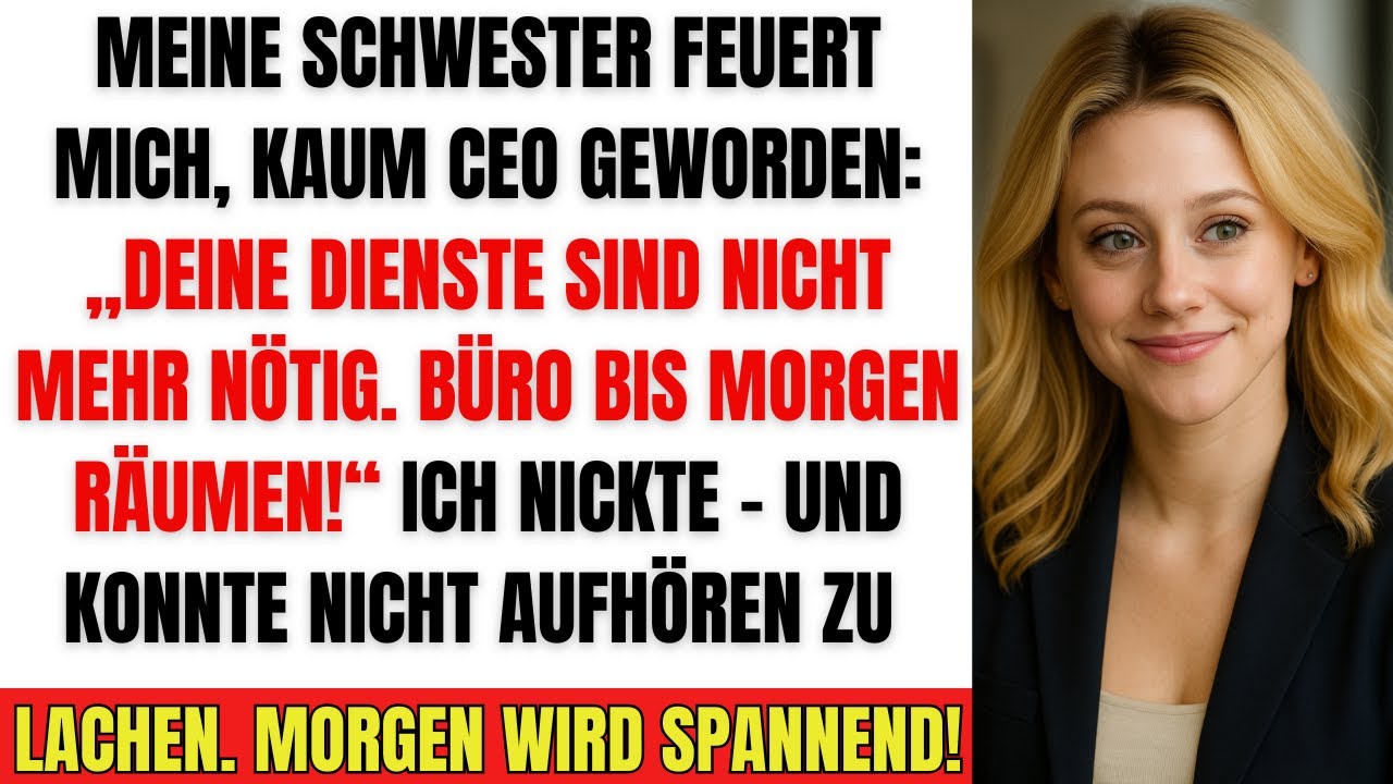Meine Schwester wurde CEO und feuerte mich sofort – das Drama im Familienunternehmen!