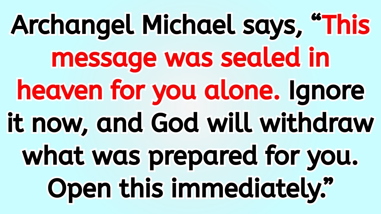 🔴 This message was sealed in heaven for you alone. Ignore it now, and god will withdraw what was p..