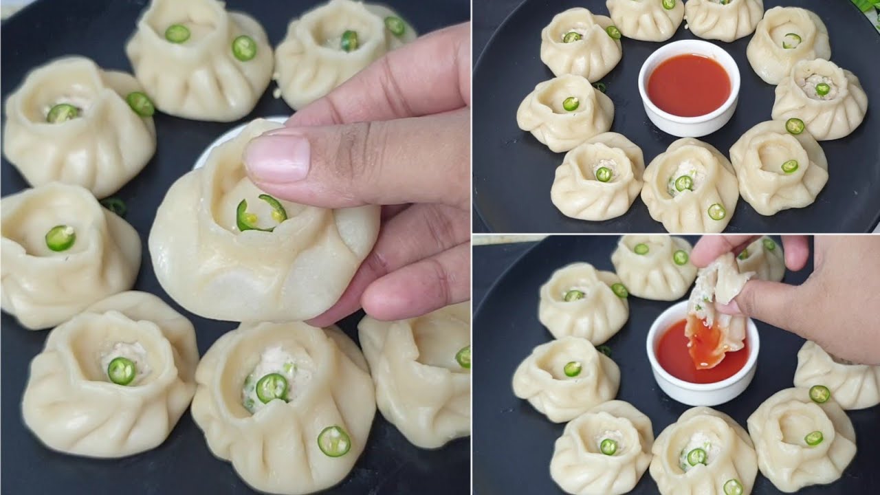 নরম তুলতুলে চিকেন মোমো | chicken momo recipe |easy and simple way | soft momo.
