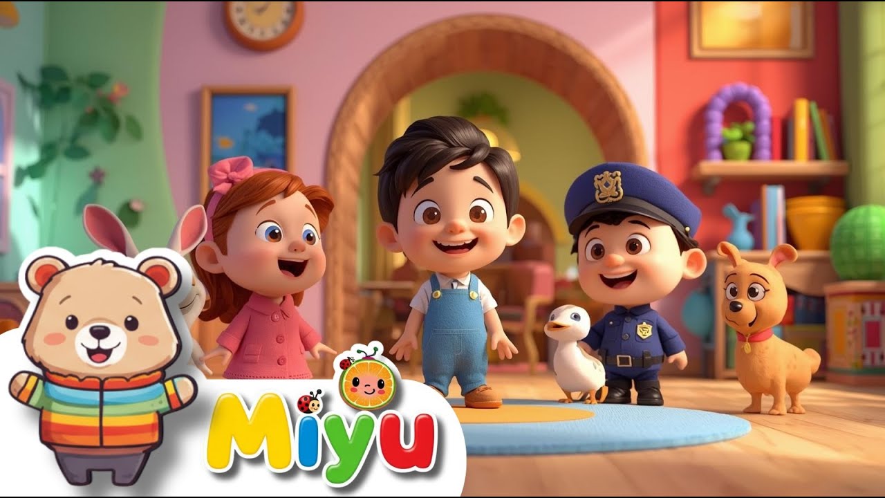 🎨🚒🍐 Kleuren, Dieren & Avontuur! Leer Samen met Miyu Kinderliedjes! ✨🎵