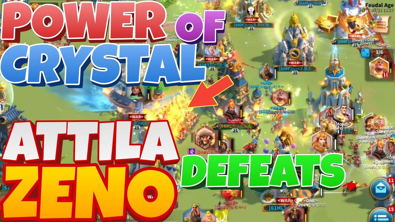 City Rally : Attila Takeda Defeats Zeno YSS 85m City Garrison: Power of Crystal Tech in SoC RoK KvK