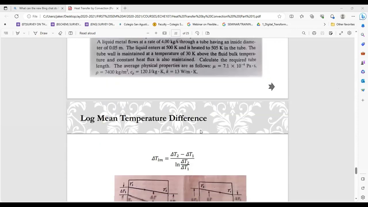 Lesson Recording in Forced Convection (Heat Transfer)