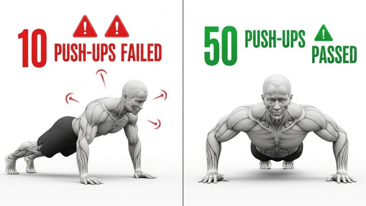 Why Most People Fail at Push-Ups — And How to Reach 50+ Reps ! 