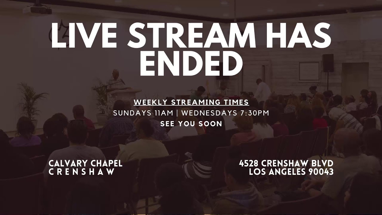Calvary Chapel Crenshaw -  THE KNOWLEDGE OF THE NIGHT.   Sun. 1-4-26