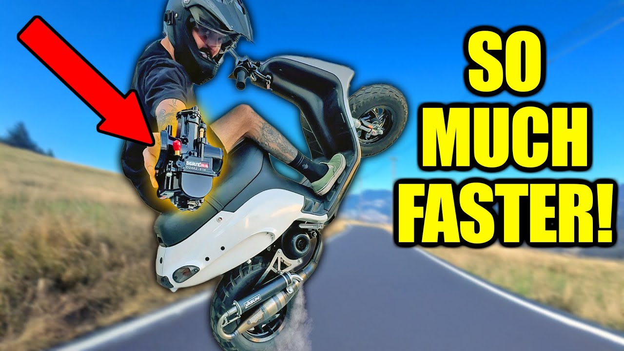 I upgraded the Carb on my Piaggio Typhoon and it RIPS!