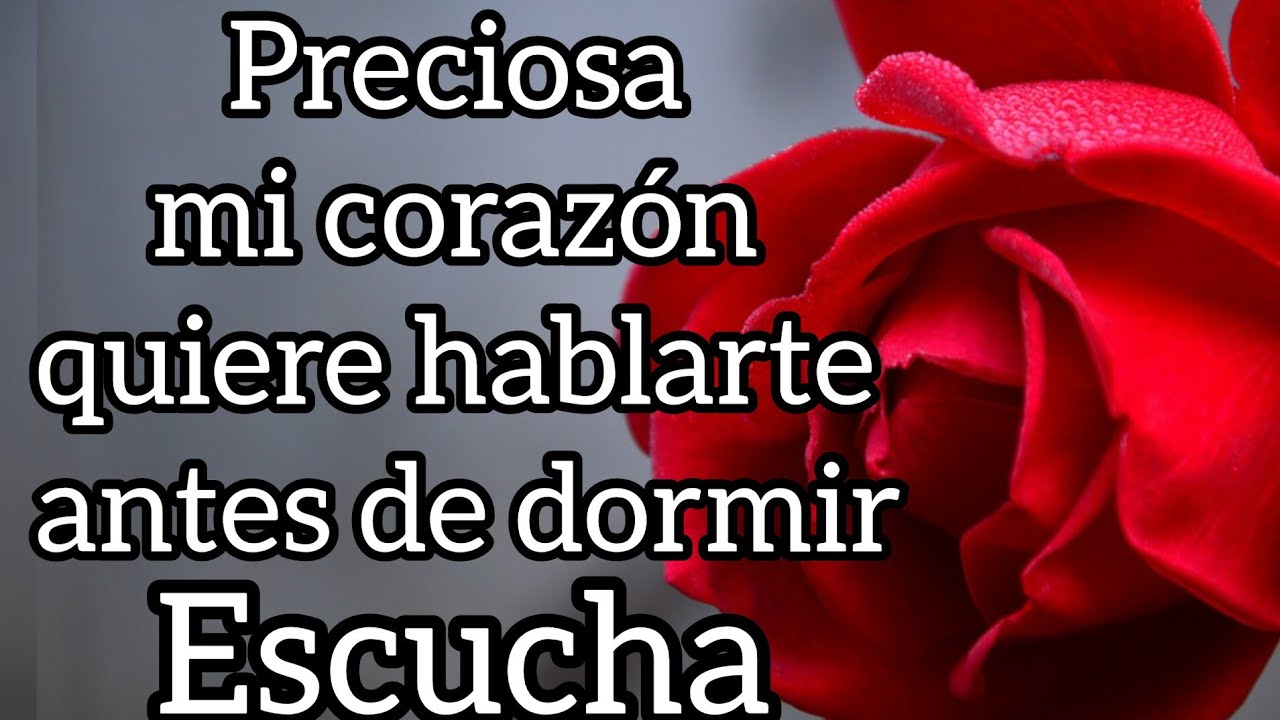 Preciosa mi corazón quiere hablarte antes de dormir amor ESCUCHA #buenosdiasamor #love #dedicatorias