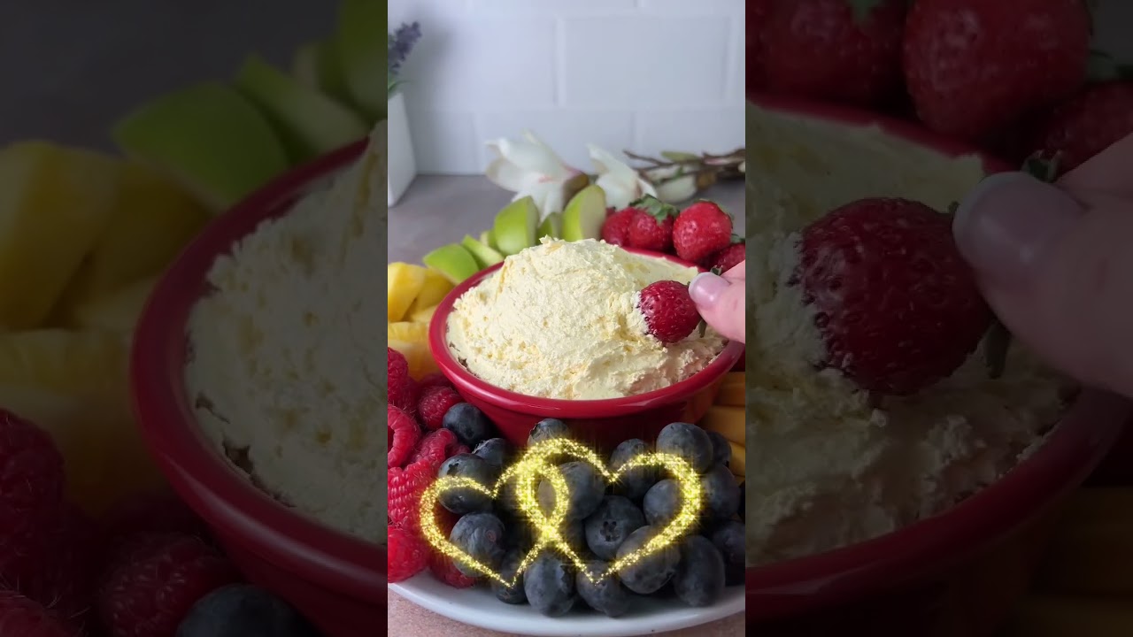 2 Ingredient Fruit Dip with Cool Whip