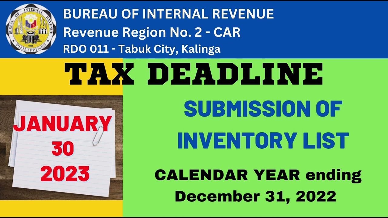 Tax Deadline📌 January 30, 2023