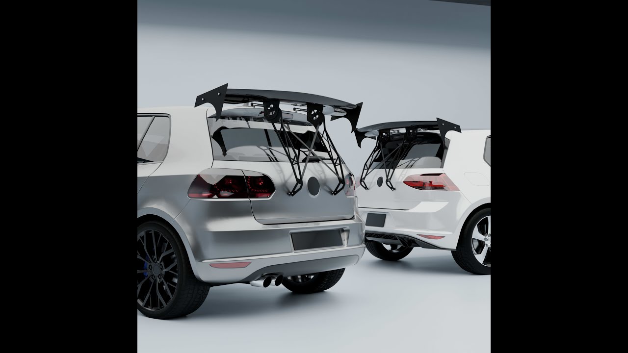 NARPES Universal Hatchback SUV GT Racing Roof Spoiler Wing Compatible With Most Hatchback/SUV/Wagon