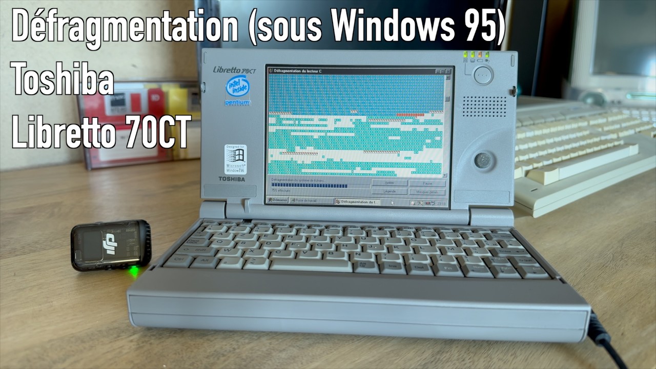 Défragmentation d'un Libretto sous W95 (ASMR disque dur ?)
