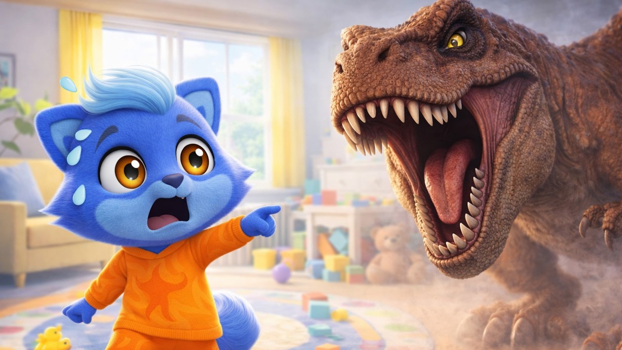 Home Safety, Dino in the House | Kids Safety Song | Pop Patrol