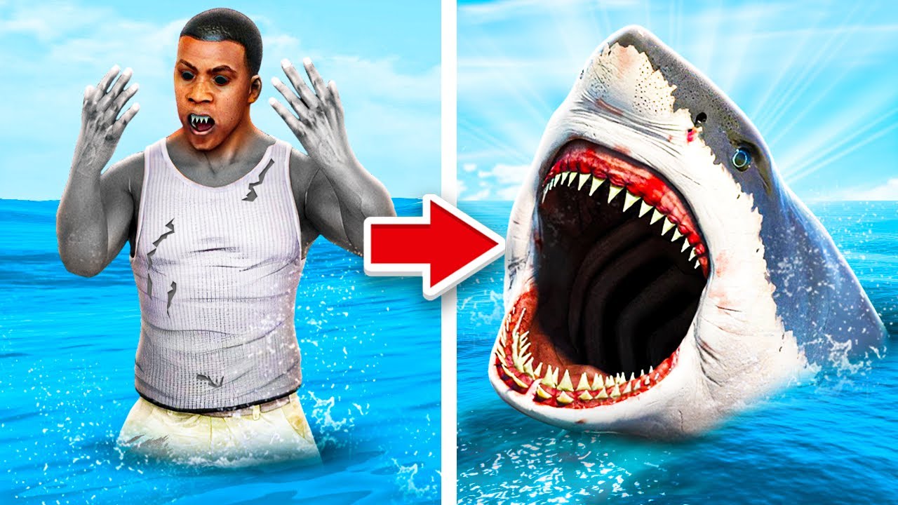 Human To MEGALODON In GTA 5 RP!