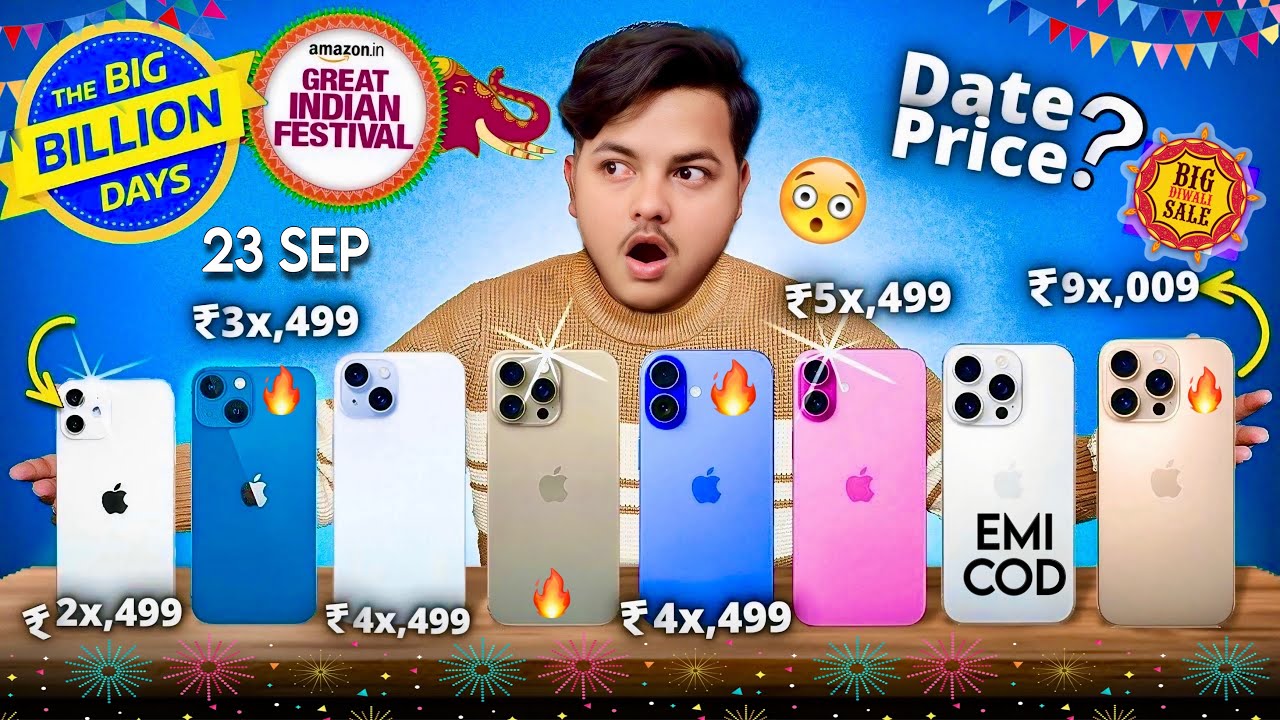 All iPhones Price Drop Alert 🔥 Big Billion Days Sale & Great Indian Festival Sale 2025 ⚡️ Explained!