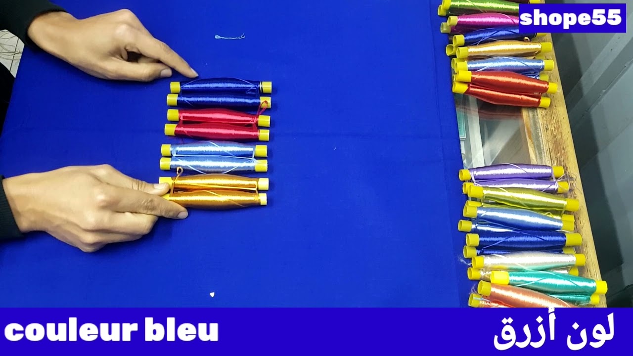 #تنسيق #الألوان المناسبة مع اللون #أزرق#blue #الراندة #الطرز #الخياطة
