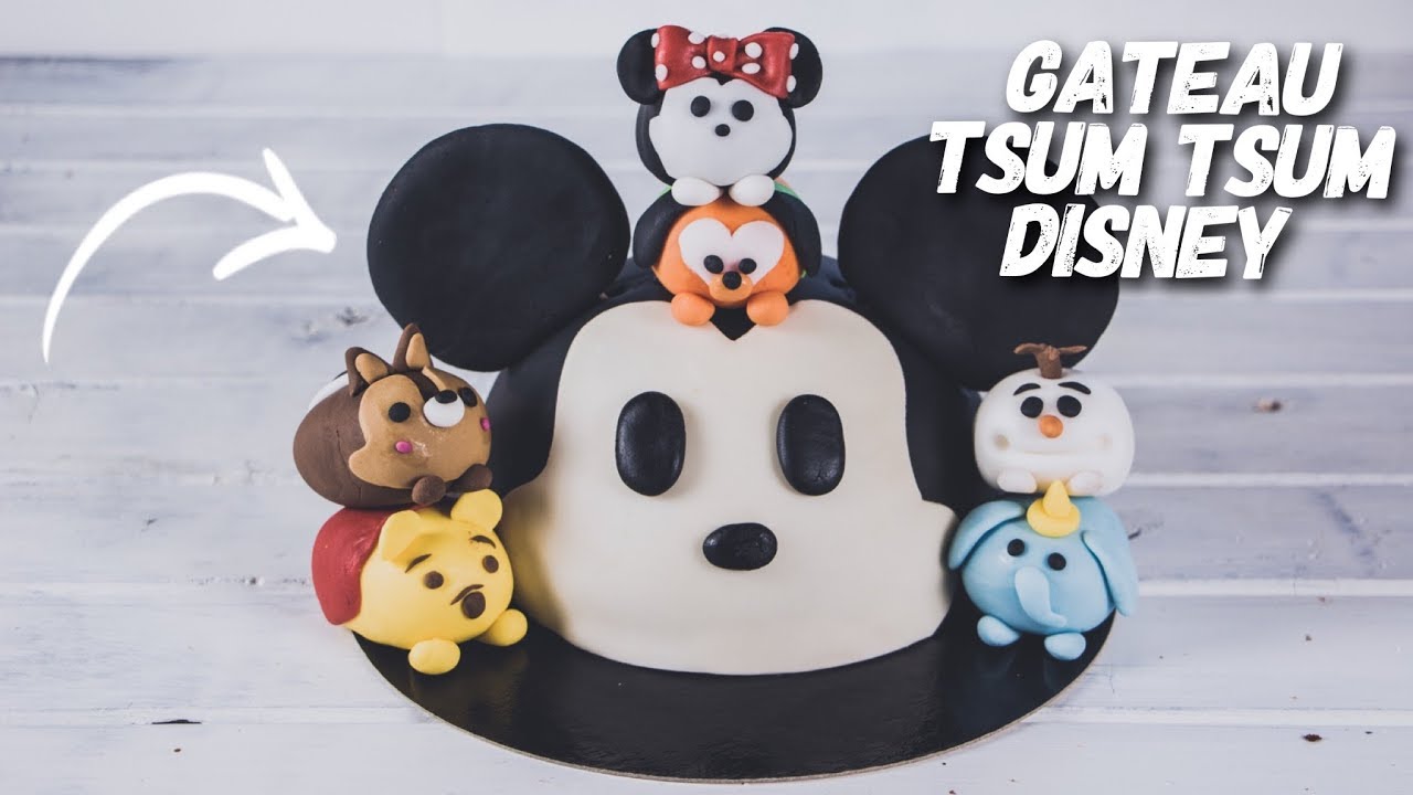 RECETTE GATEAU CAKE DESIGN TSUM TSUM DISNEY | TSUM TSUM CAKE 😍