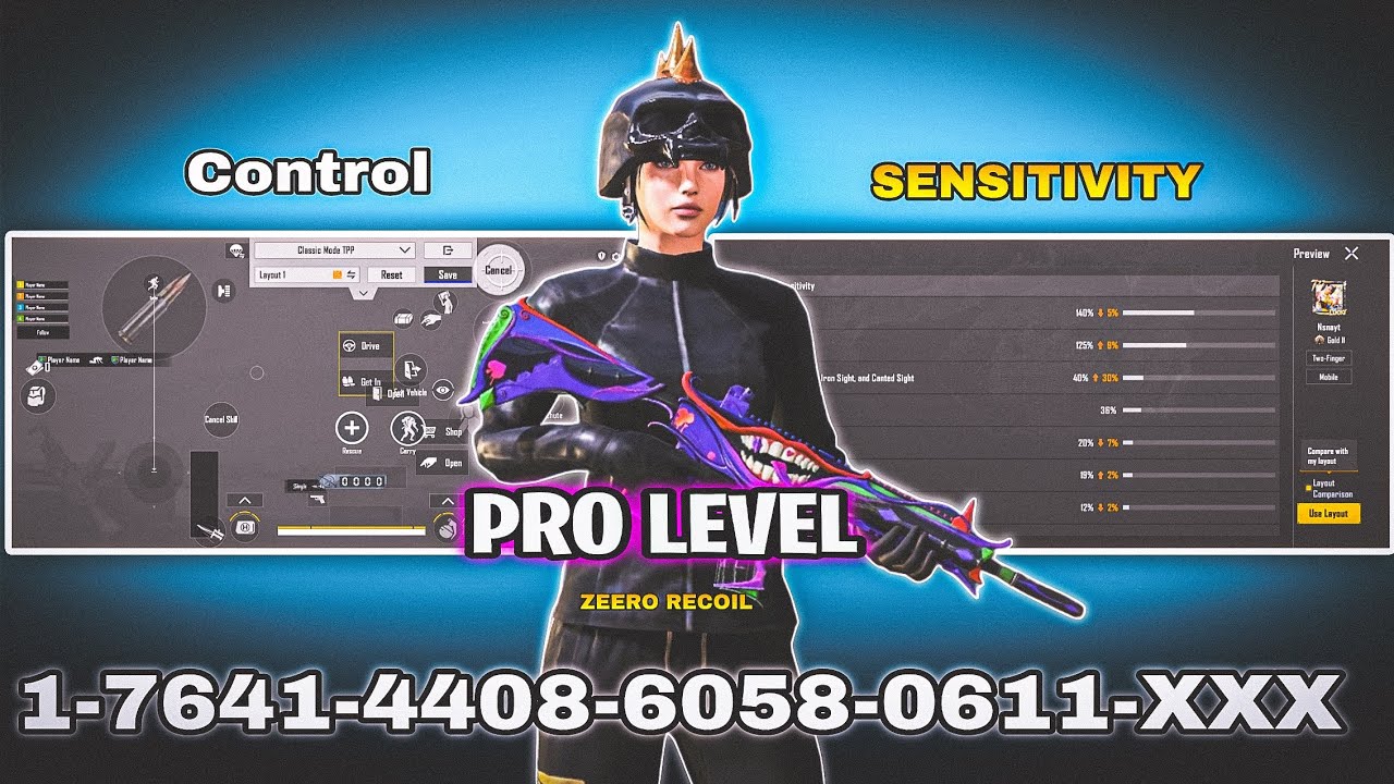 NEW UPDATE 4.4🔥 BEST SENSITIVITY CODE PARFECT SETTINGS BGMI/PUBG MOBILE