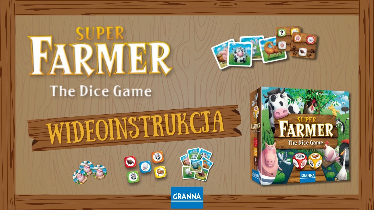 SUPERFARMER THE DICE GAME - gra planszowa - wideoinstrukcja PL