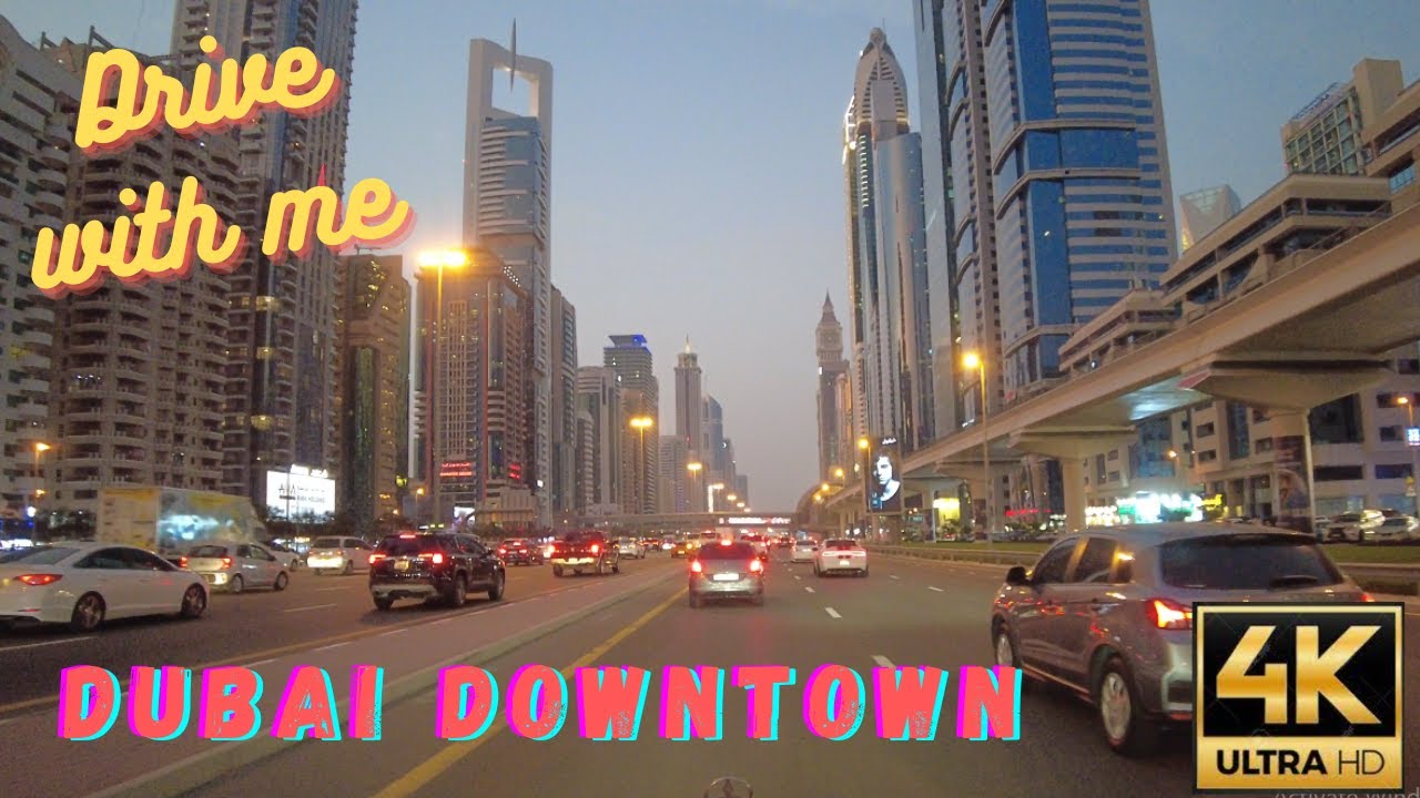 4K Arabian Ranches II to Dubai Downtown around Burj Khalifa Dubai Mall 4K | Drive with me