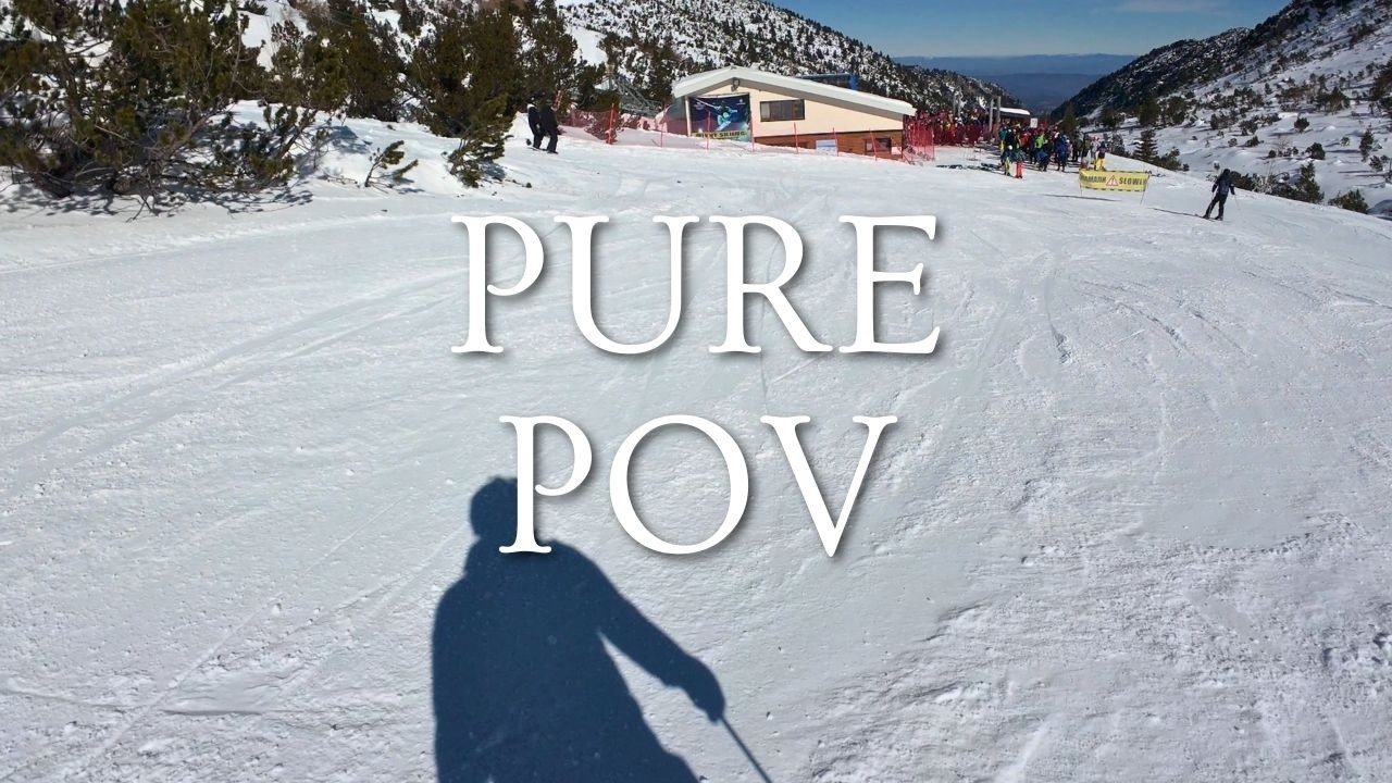 Morning in Borovets: Blue & Red Runs | 19 Mins of Pure Ski POV (Raw Sound)