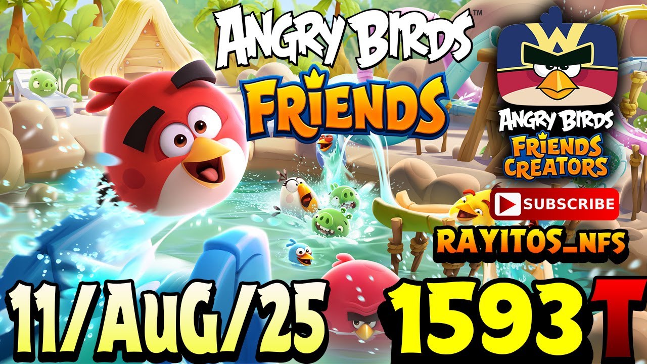 Angry Birds Friends All Levels Tournament 1593 Highscore POWER-UP walkthrough