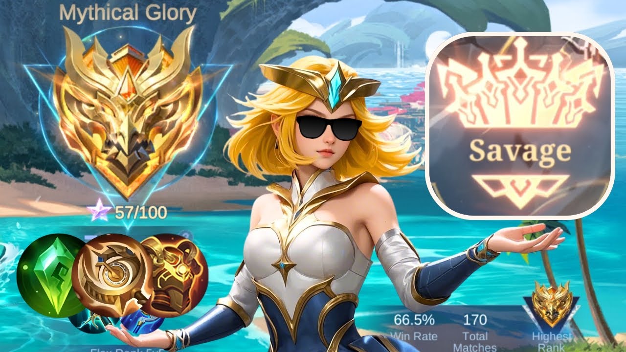 SAVAGE!! FINALLY EDITH 1 HIT KILL BUILD FOR SOLO RANK IN MYTHIC GLORY!