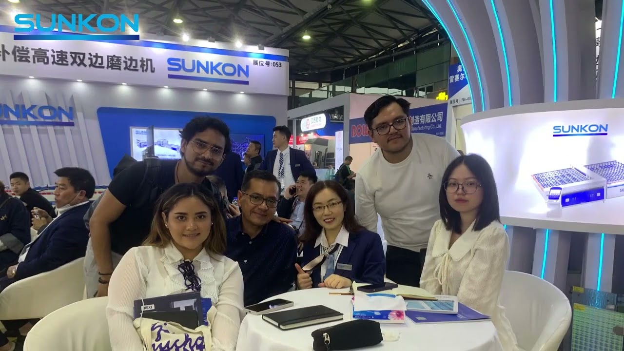 SUNKON booth for glass double edger | China Glass 2023