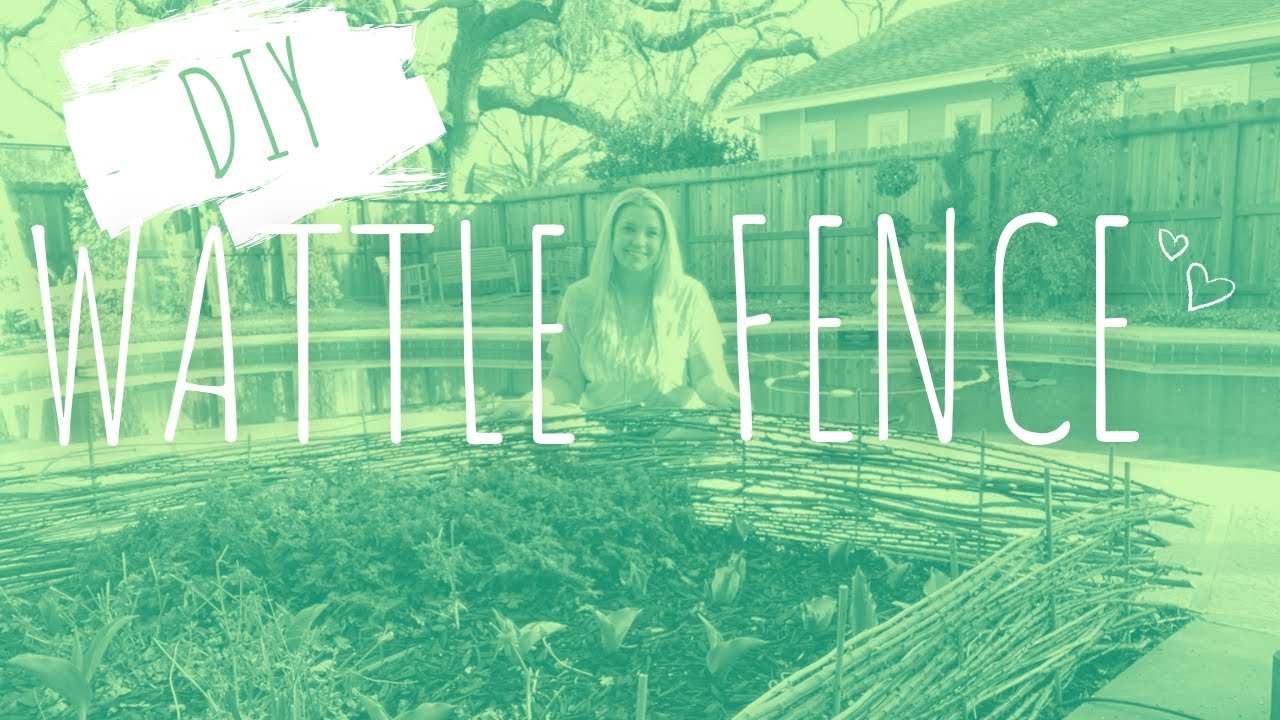 DIY CHEAP Wattle Fence Garden Bed Edging! ::  Gardening On A Budget!