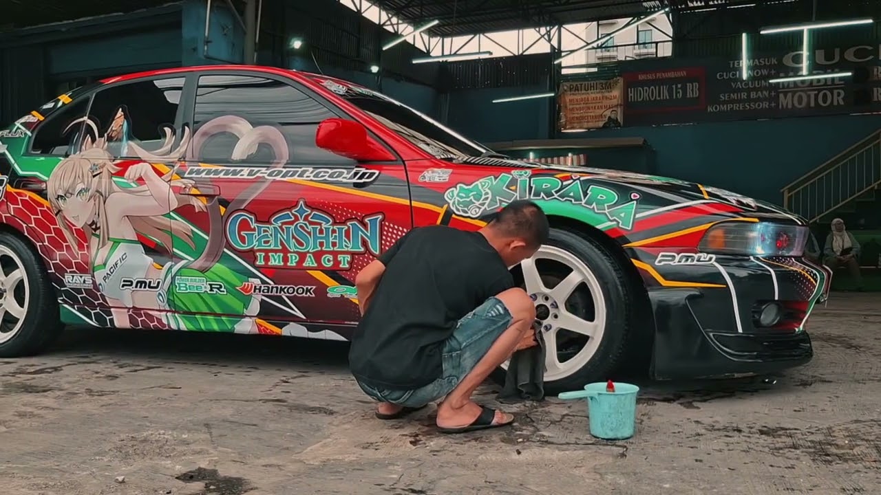 ITASHA #10 MITSUBISHI GALANT HIU V6 KIRARA GENSHIN IMPACT 'PACIFIC RACING STYLE'