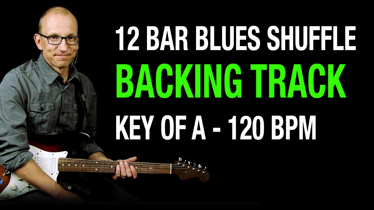 Blues Backing Track, Key of A - 120 BPM Organ Shuffle
